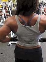 super hot ebony female bodybuilder mistress treasure in ripped contest shape